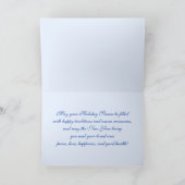 メリークリスマス.ヴィンテージ冬のシ絵画ーン シーズンカード (内部)