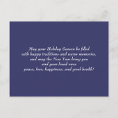 メリークリスマス.ヴィンテージ冬の景色 シーズンポストカード (裏面)