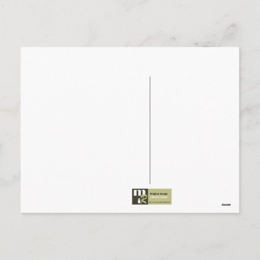 メリークリスマス.ヴィンテージ冬の風景 シーズンポストカード (裏面)