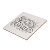 メリークリスマス、ヴィンテージ カリアー＆アイヴス（複製） タイル (側面)