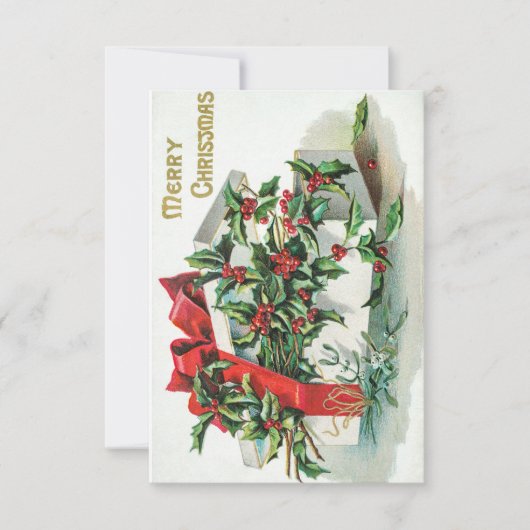 メリークリスマス ヴィンテージ カード (正面)