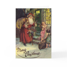 メリークリスマス、ヴィンテージ、サンタと天使