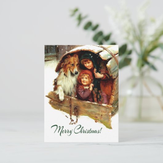 メリークリスマス.ヴィンテージ シーズンポストカード (スタンド正面)