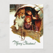 メリークリスマス.ヴィンテージ シーズンポストカード (正面)