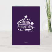 メリークリスマス ヴィンテージ レッド サンタ トラック カード (裏面)