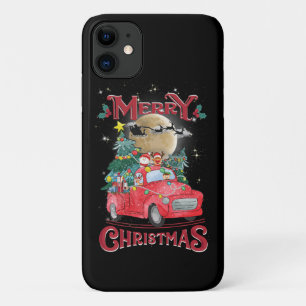 メリークリスマス ヴィンテージ レッド サンタ トラック iPhone 11 ケース
