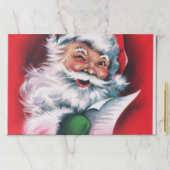 メリークリスマス，ヴィンテージ，レトロ，サンタクロース，ハッピーSa ペーパーパッド (インサイチュ)