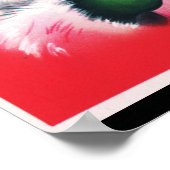 メリークリスマス,ヴィンテージ,レトロ,サンタクロース,ハッピーSa ポスター (角)