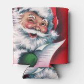 メリークリスマス,ヴィンテージ,レトロ,サンタクロース,ハッピーSa 缶クーラー (裏面)