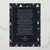 メリークリスマス |一体性の定義 箔シーズンカード (裏面)