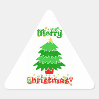 メリークリスマス 三角形シール