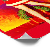 メリークリスマス – 人形をピン留めする ポスター (角)