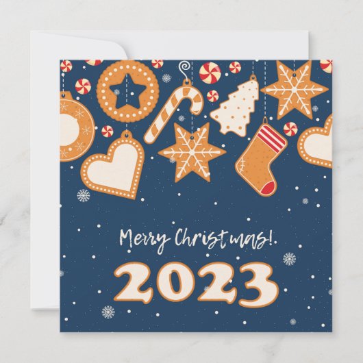 メリークリスマス!休日のグリーティングカード シーズンカード (正面)