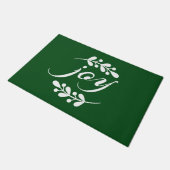 メリークリスマス |休日の喜びの形式 ドアマット (アングル)