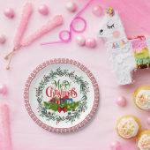 メリークリスマス、休日デザイン、 ペーパープレート (パーティー)