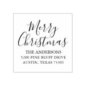 メリークリスマス |休日差出人住所スタンプ ラバースタンプ (インプリント)