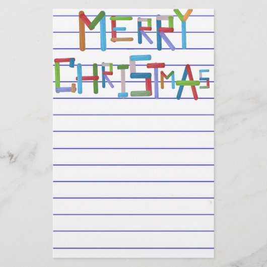 メリークリスマス 便箋 (正面)