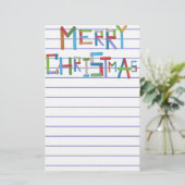 メリークリスマス 便箋 (スタンド正面)