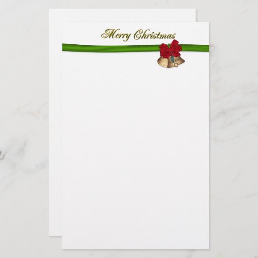 メリークリスマス 便箋 (正面/裏面)