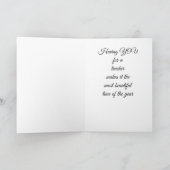 メリークリスマス***先生***ホリデーカード シーズンカード (内部)