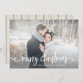 メリークリスマス |写モダン素朴真 シーズンカード (正面/裏面)