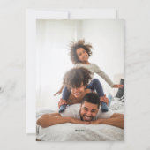 メリークリスマス |写真とバラのフェイク金ゴールドリース シーズンカード (裏面)