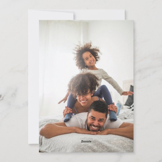 メリークリスマス |写真とバラのフェイク金ゴールドリース シーズンカード (裏面)