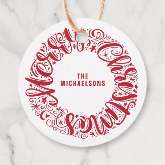 メリークリスマス |写真の追加 フェイバータグ (裏面)