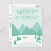 メリークリスマス |写真の追加 ポストカード (正面/裏面)