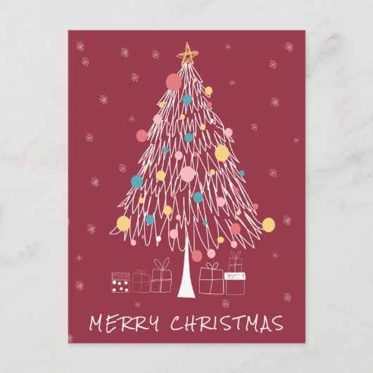 メリークリスマス |写真の追加 ポストカード (正面)