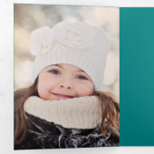 メリークリスマス |写真の追加 三つ折りクリスマスカード (内部最初)