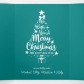 メリークリスマス |写真の追加 三つ折りクリスマスカード (内部中)