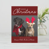 メリークリスマス |写真の追加 招待状 (スタンド正面)