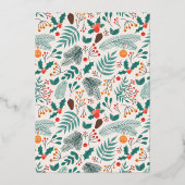 メリークリスマス |写真の追加 箔シーズンカード (裏面)