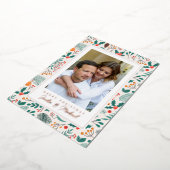 メリークリスマス |写真の追加 箔シーズンカード (回転した状態)