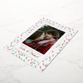 メリークリスマス | 写真を追加 箔シーズンカード (回転した状態)