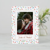 メリークリスマス | 写真を追加 箔シーズンカード (立ち正面)