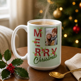 メリークリスマス 写真マグカップ コーヒーマグカップ