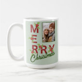 メリークリスマス 写真マグカップ コーヒーマグカップ (左)