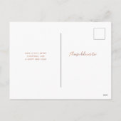 メリークリスマス |写真モダンコラージュ4枚 シーズンポストカード (裏面)