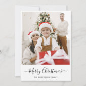 メリークリスマス |写真モダンコラージュ シーズンカード (正面)
