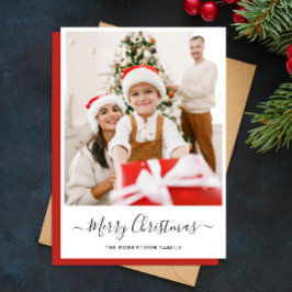 メリークリスマス |写真モダンコラージュ シーズンカード