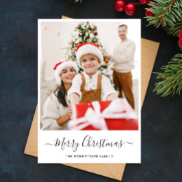 メリークリスマス |写真モダンコラージュ シーズンカード