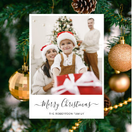 メリークリスマス |写真モダンコラージュ シーズンカード