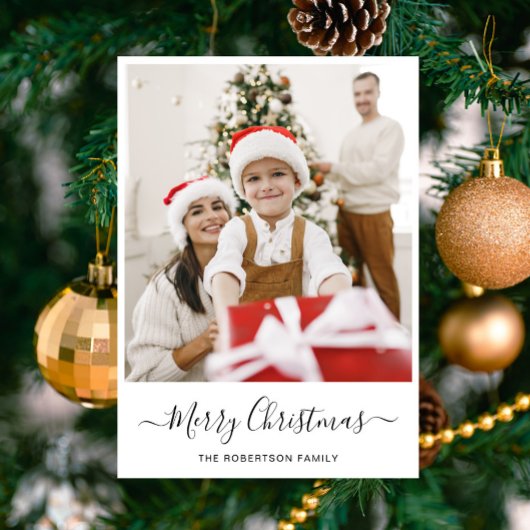 メリークリスマス |写真モダンコラージュ シーズンカード