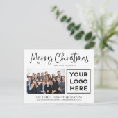 メリークリスマス | 写真企業のとロゴ シーズンポストカード (スタンド正面)