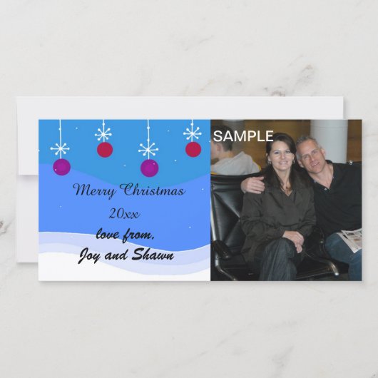 メリークリスマス 写真入りカード シーズンカード (正面)