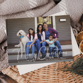 メリークリスマス |写真数々ののシンプルスクリプト シーズンカード