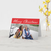 メリークリスマス – 写真立て カード (黄色い花)