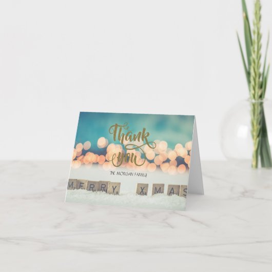 メリークリスマス，《写真》ぼけ味ありがとう サンキューカード (正面)